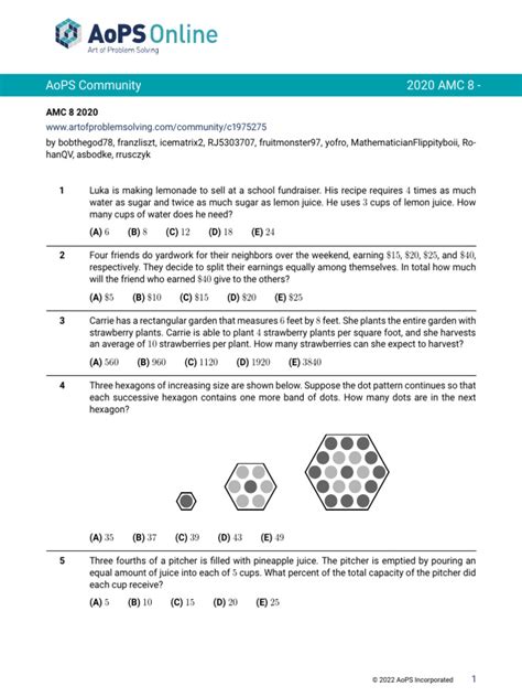 2020 amc 8 pdf.